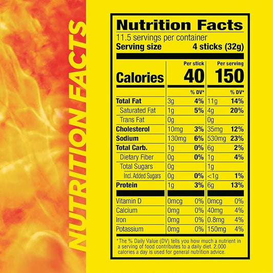 Slim Jim Smoked Meat Sticks, Original Flavor, 6g Protein Per Serving, Snack Size, Lunchbox Snack, 0.28 oz. (46 Count)