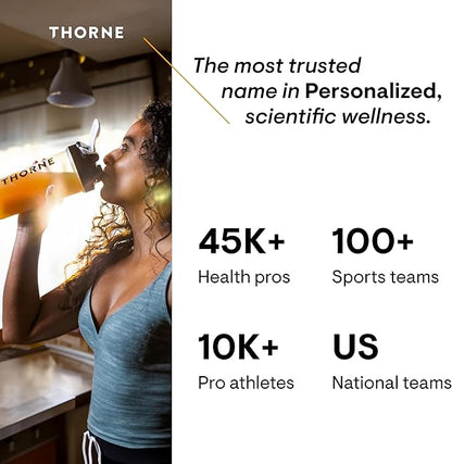 THORNE - Iron Bisglycinate - 25 mg Iron Supplement for Enhanced Absorption Without Gastrointestinal Side Effects* - NSF Certified for Sport - Gluten-Free - 60 Capsules