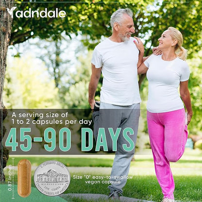 Adndale NAD Supplement, Longevity Formula with NAD, Trans Resveratrol, Quercetin, Betaine Anhydrous, Grape Seed, Fisetin, 180 Capsules
