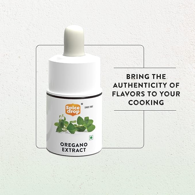 Spice Drop Oregano Extract | 100% Natural | For Soups, Pasta, Pizza, Spaghetti, Gourmet | 0.17oz (180 drops) | Herb Extract | Authentic Flavor | Vegan | Keto & Paleo Friendly | Non-GMO | Drop And Stir