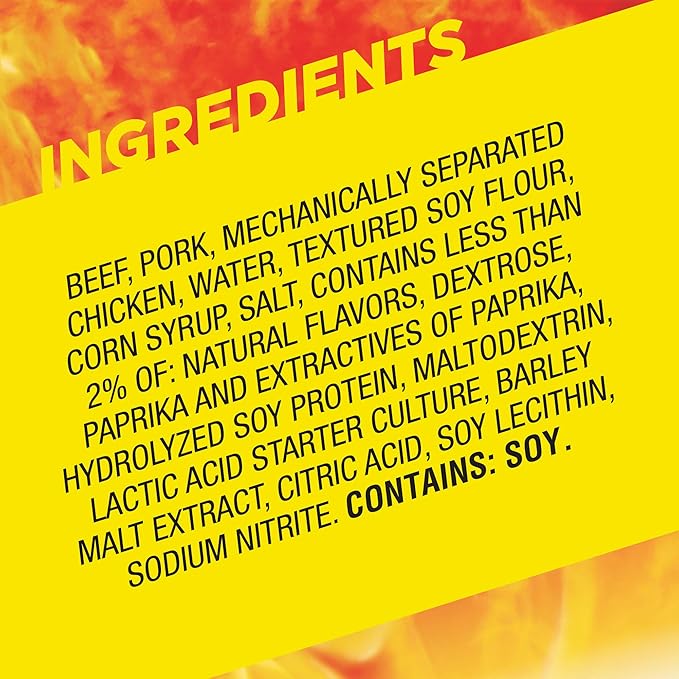 Slim Jim Smoked Meat Sticks, Original Flavor, 6g Protein Per Serving, Snack Size, Lunchbox Snack, 0.28 oz. (46 Count)