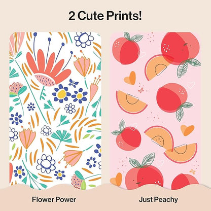 The Honest Company Clean Conscious Diapers for Delicate Skin | Up to 100% Leakproof | Hypoallergenic, Fragrance Free | Girl Prints | Club Box, Size 3 (16-28 lbs), 62 Count (Prints May Vary)