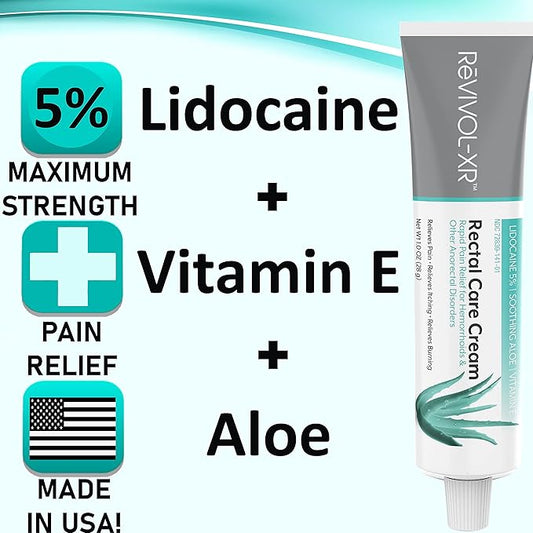 5% Lidocaine Numbing Cream (Non-Prescription OTC) Max Strength Dose (Topical External Use)