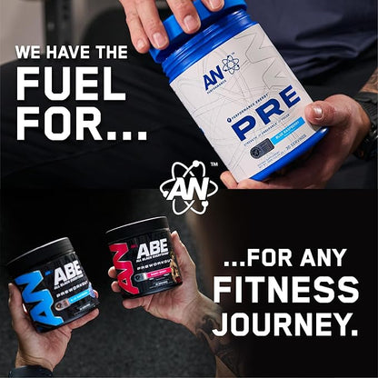 AN Essentials Pre-Workout Powder Supplement for Men & Women | Energy Mix with 200mg Caffeine, Beta Alanine, Citrulline, & Creatine | Chiquita Pineapple Strawberry | 30 Servings