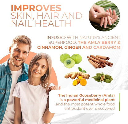 Amla Powder Superfood Supplement with Pumpkin Spice, 20x Ultra Concentrated Amla, Made with Cinnamon, Ginger, Nutmeg, Cloves, Allspice, Cardamom, Indian Gooseberries, Pumpkin Spice, 90 Servings