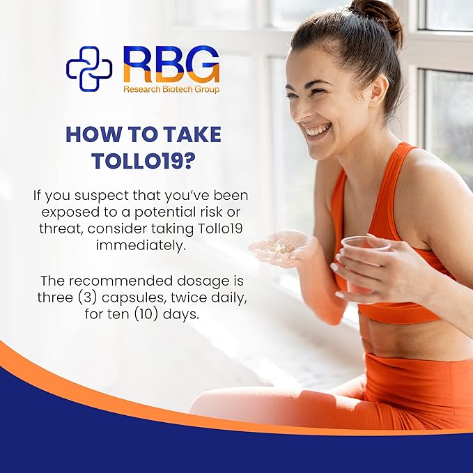 Tollo19 Immune Support Supplement - 3CLpro Inhibitors Protease Enzyme Supplement - 300mg Natural Blend of Gromwell Root Extracts & Sunflower Lecithin - Immune Defense 60 caps