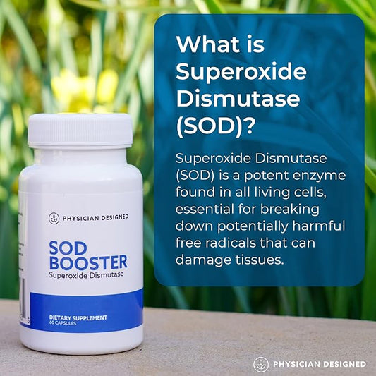 Physician Designed VARS SOD Booster - Superoxide Dismutase Supplement | SOD Supplement | 60 Capsules | Best Antioxidant Supplements
