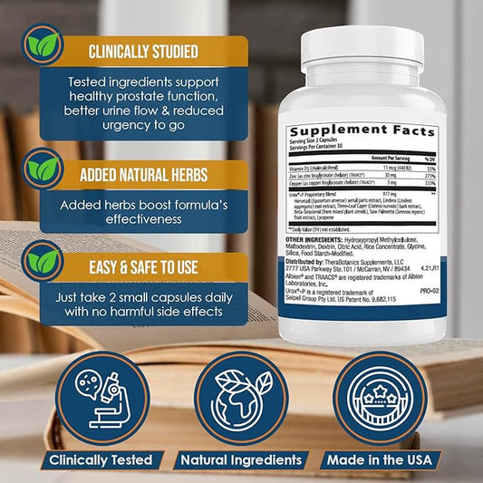 Advanced Men's Prostate Support by Ideal Prostate Plus with Saw Palmetto, Lycopene and More for Natural Relief