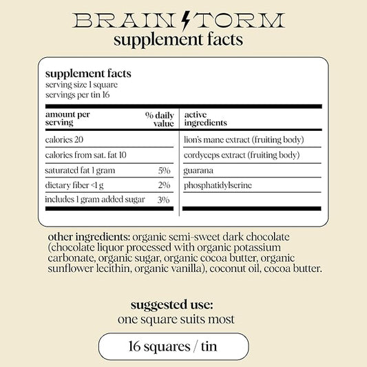 Alice Mushrooms Nightcap + Brainstorm Duo | Functional Mushroom Chocolates | Brainstorm Energy Bites for Focus, Clarity & Cognitive Function | Nightcap Supports Deep Sleep, Calm Mind, Stress Relief