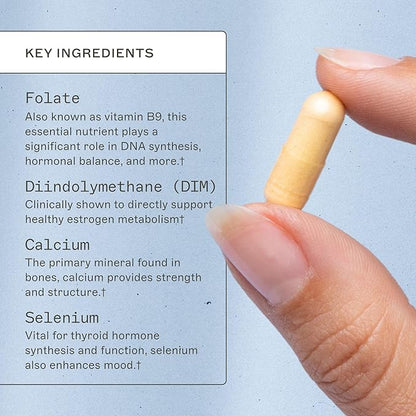 Amy Myers MD EstroProtect Supplement - Supports Estrogen Balance & Hormone Health - DIM, Calcium-D-Glucarate, Broccoli Seed Extract - 60 Capsules
