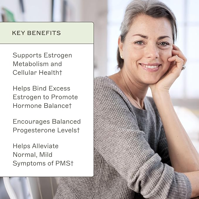 Amy Myers MD EstroProtect Supplement - Supports Estrogen Balance & Hormone Health - DIM, Calcium-D-Glucarate, Broccoli Seed Extract - 60 Capsules