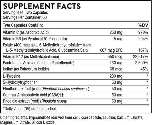 THORNE - Emotion Balance Support (Formerly Deproloft-HF) - Botanical Supplement for Positivity and Stress Management* - 120 Capsules