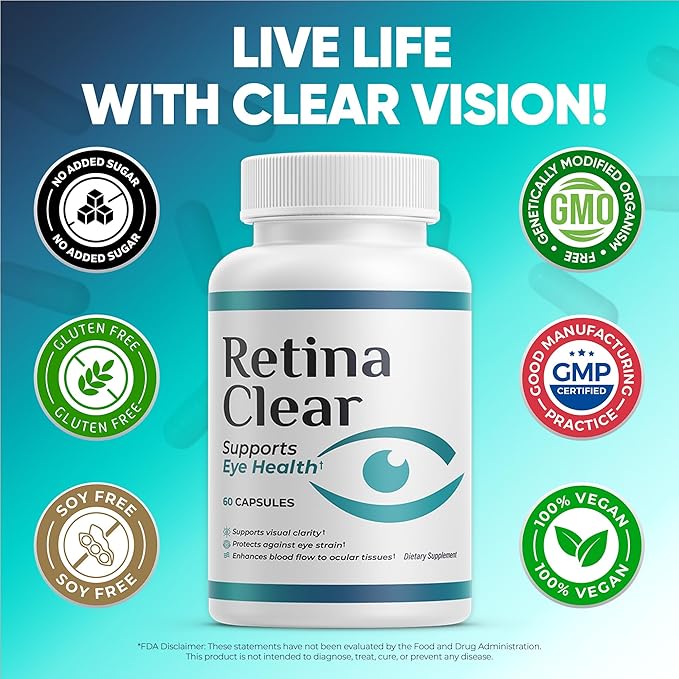 Vision Support Supplement – Eye Health Formula with Lutein, Zeaxanthin, Quercetin, Vitamin A, Zinc, & Bilberry – Supports Visual Clarity, Focus & Eye Fatigue Relief – 60 Capsules (1)