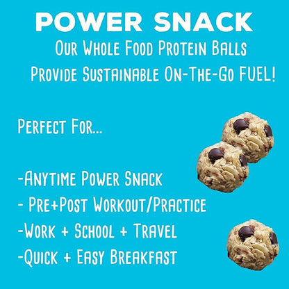 simplyFUEL Whole Food Protein Balls - Chocolate Almond Coconut Snacks - 8g Protein Snack - Gluten Free Energy Balls