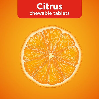Amazon Basic Care Immune Support Citrus Chew Tablets, 32 Count (Pack of 2)