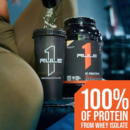 Rule 1 R1 Protein Whey Isolate - with 25g Protein & 6g BCAA Exclusively from Isolated & Hydrolyzed Sources for Workout Recovery (10 Pounds*, Vanilla Creme)