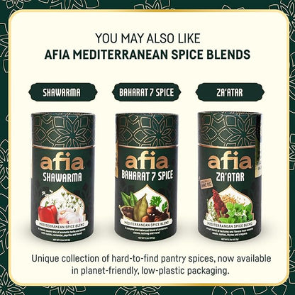 Afia - Dried Mint Seasoning | Dried Mint for Cooking, Mediterranean Pantry Spice for Middle Eastern Dishes, Meals and Cuisine | Premium Middle Eastern Spices (1pk, 0.7oz)