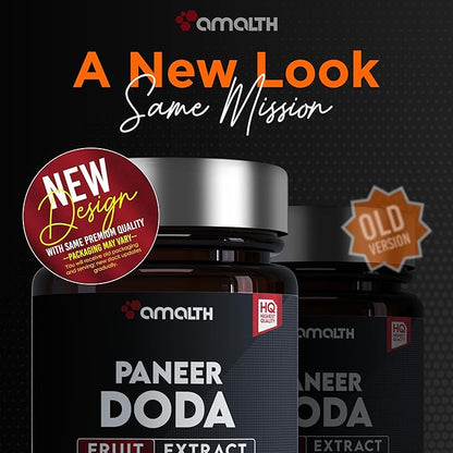 AMALTH Paneer Doda Extract 1000 mg, 120 Capsules Non-GMO & Gluten Free Herbal Ayurvedic Supplement