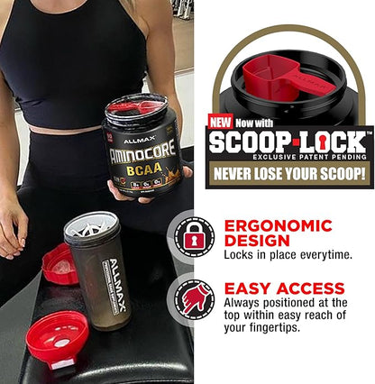 ALLMAX Nutrition AMINOCORE BCAA – 8G BCAAs – 100% Pure Branch Chained Amino Acids – Gluten Free - Pink Lemonade - 315 Gram