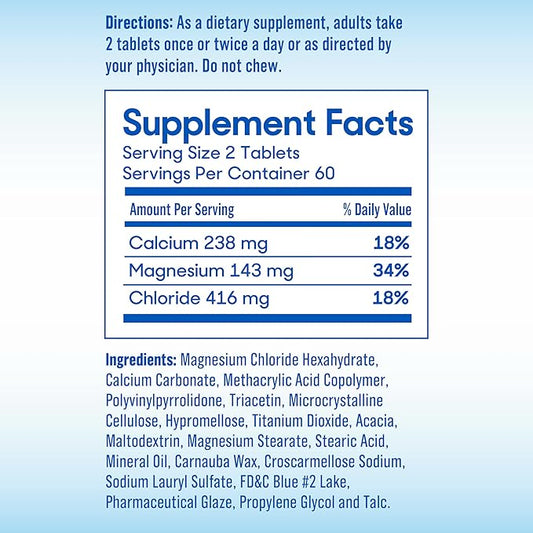 SlowMag Muscle + Heart Magnesium Chloride with Calcium Supplement to Support Muscle Relaxation, Occasional Muscle Cramping & Heart Health, High Absorption, 120 Count
