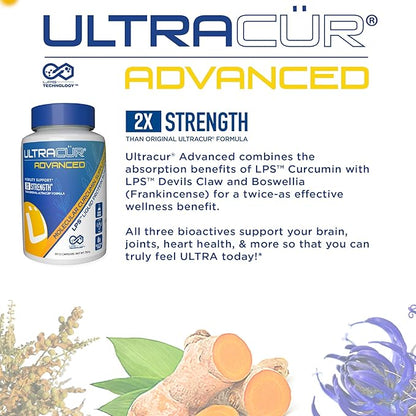 Advanced Joint Support Supplement with High Absorption Curcumin - Extra Strength Protisorb Liquid Protein Scaffold - Supports Mobility & Flexibility with Devils Claw & Boswellia - 60 Capsules