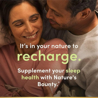Nature's Bounty Melatonin 5mg Dual Spectrum, 100% Drug Free Sleep Supplement, Quick Release and Extended Release, Promotes Relaxation and Sleep Health, 60 Bi-Layer Tablets