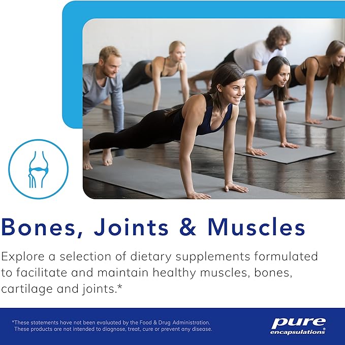 Pure Encapsulations Glucosamine Chondroitin with MSM - Supports Joint Health & Normal Cartilage Formation* - Maintains Enzyme Activity - Gluten-Free & Non-GMO - 120 Capsules