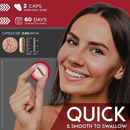 Amalth Aguaje Curves Capsule for Women 1000 mg- Extra Strength from Peru Natural Supplements- 120 Capsules Non- GMO Premium Quality Pills