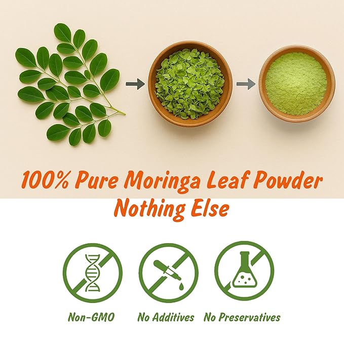 Spice Profile USDA Organic Moringa Powder, Lab Tested for Heavy Metals, Resealable 4 oz Pouch, Moringa Patta Powder, Polvo de Hoja de Moringa