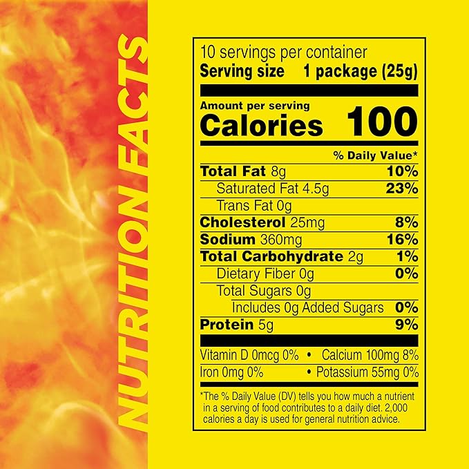 Slim Jim Beef 'N Cheese Smoked Meat Sticks, Original Flavor, 5g Protein Per Serving, Snack Size, Lunchbox Snack, 0.9 oz. (10 Count)