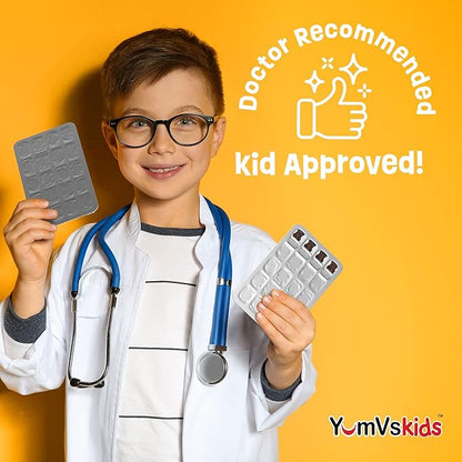 YumVs Probiotics for Kids with Prebiotic Fiber Sugar Free Chocolate Chewable Supplements - Dietary Supplement Chewables for Digestive Health - Toddlers, Kids & Teens 60 Count