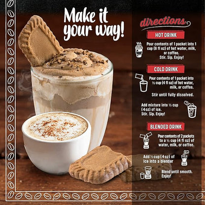 The Frozen Bean - Mocha Frappe & Latte Instant Mix with Arabica Coffee, Double Caffiene, Low Sugar - for Hot, Iced, or Frappuccino-Style Blended Drinks - (20) 0.53oz Single Serve