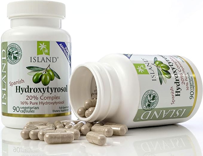 20% Hydroxytyrosol Complex™ Olive Fruit Extract - Super Strength 100% Grown & Extracted in Spain. 90 Capsules, 100 mg, from The Maker of Real European Olive Leaf Extract