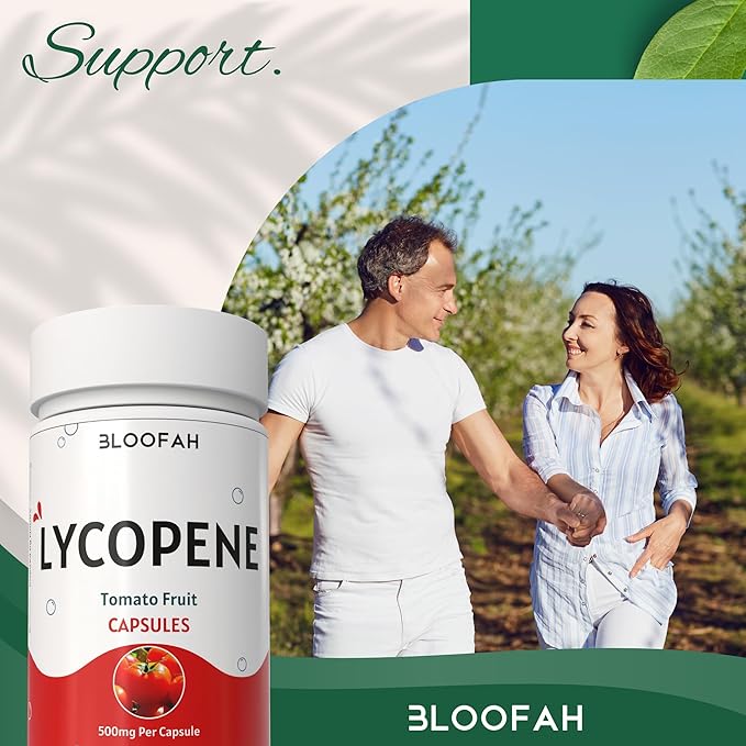 Tomato Powder Capsules 500mg (Lycopene) - 120 Count | Natural Carotenoid Supplement for Health and Wellness Support | Plant Based, Gluten Free & Non-GMO Formula