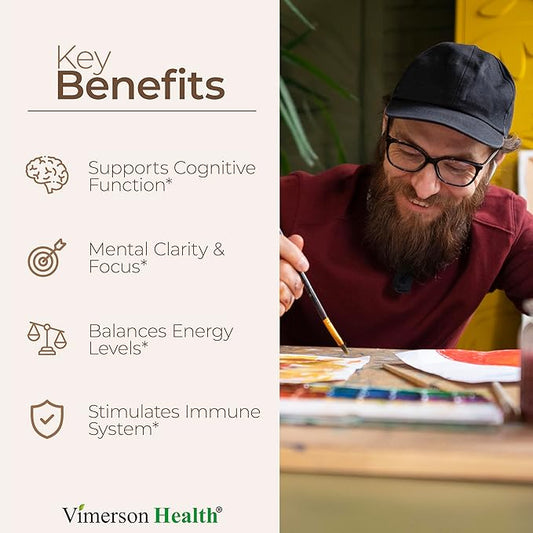 7-in-1 Mushroom Powder Supplement - Organic Lions Mane Powder, Reishi Mushroom, Cordyceps, Chaga. Mushroom Complex Capsules for Memory, Focus, Immune Support & Energy. 60 Turkey Tail Mushroom Capsules