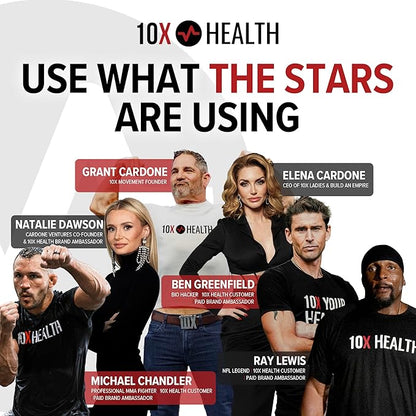 10X Health Amino Blend Pre Workout Powder for Men - Tropical Orange Flavor - EAA & BCAA Powder Amino Acids Supplement for Energy, Muscle Strength & Performance – Pre and Post Workout - 30 Servings