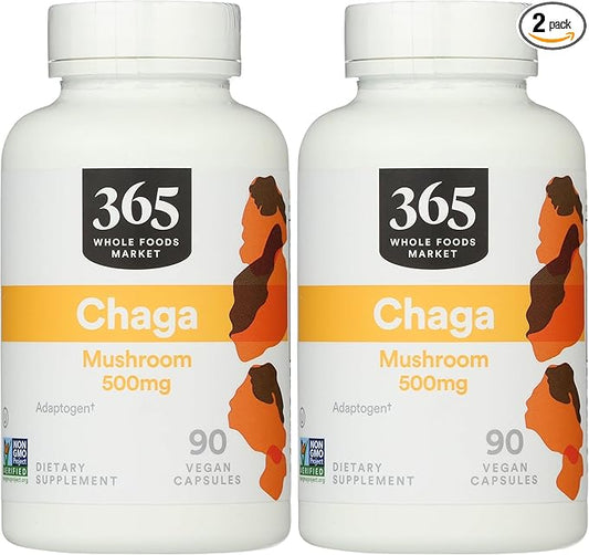 365 by Whole Foods Market, Chaga, 90 Count (Pack of 2)