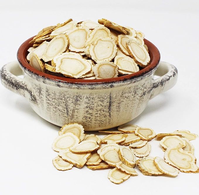 American Ginseng Slices from Wisconsin, American Wisconsin Ginseng Slices Root for Tea, Energy for Men Women Health Boosts Immunity, 多年生長 花旗參/西洋參, Larger Round Strip 1 Box of 8 Ounces