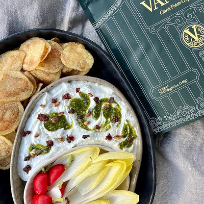 Vandy Crisps Potato Chips - Vegetable & Seed Oil Free Snacks - Gluten Free Potato Chip - Healthy Chips Made with Potatoes, Grass-Fed Beef Tallow, and Sea Salt - 6 Pack, 5 Ounce Each (Original)