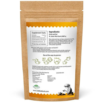 4 oz. St Johns Wort Herb Herbal Tea (Hypericum) - 113g Hierba De San Juan Herb Tea