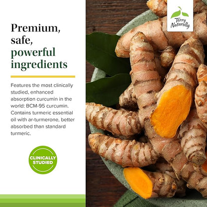 Terry Naturally Curamin Extra Strength - Curcumin & Boswellia Supplement for Healthy Circulation Support - Turmeric Supplement to Support Joints, Muscle Health & Endorphin Production - 30 Tablets