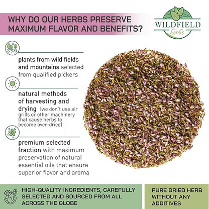 4 oz. Dried Heather Flowers And Leaves Herbal Tea (Calluna vulgaris) - 113g Brecina flores y hojas