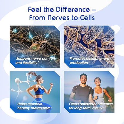 VITAL HERBAL Liposomal Benfotiamine with Alpha Lipoic Acid - Maximum Potency- Support Healthy Metabolism - Made in The USA