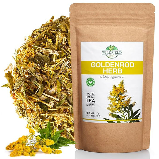 1.8 oz. Goldenrod Tea Herb Golden Root (Solidago Virgaurea L.) - 50g Dried Golden Rod Herbs Herbal Tea