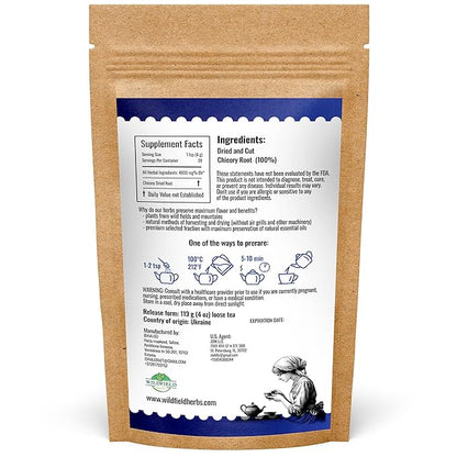 4 oz. Tea Chicory Root Tea Herbal (Cichorium Intybus) - 113g Сhickory Root Herb Achicoria