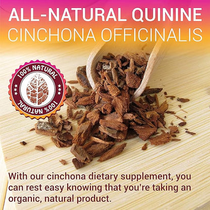 Quinine Liquid Extract 2oz – Restless Legs Syndrome Relief & Leg Cramps PM Nighttime Cramp Relief – All-Natural Cinchona Officinalis Bark Tincture for Cramp Defense, Digestive Health & Immune Support