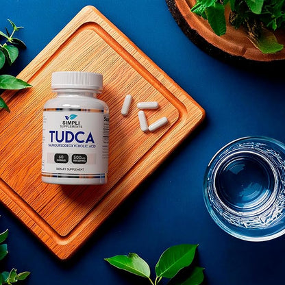 TUDCA 500mg per Serving | 60 Capsules (30 Day Supply) | Tauroursodeoxycholic Acid for Your Liver | Powerful Tudca Supplement