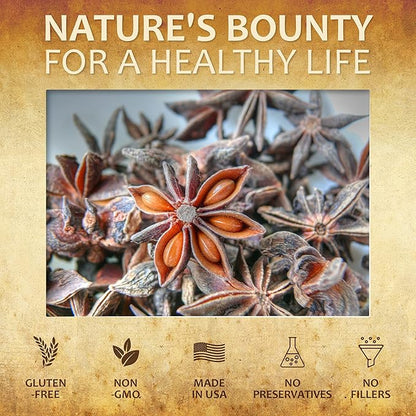 Star Anise Dietary Supplement – 100 Capsules Anise Extract for Men and Women – Natural 1000mg Powerful Formula with No Fillers, Preservatives – Immune Strength, Rich in Antioxidants