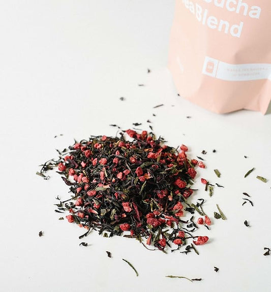 The Kombucha Shop - Raspberry - Organic Loose Leaf Tea Blend - Makes 10 Gallons of Kombucha Tea